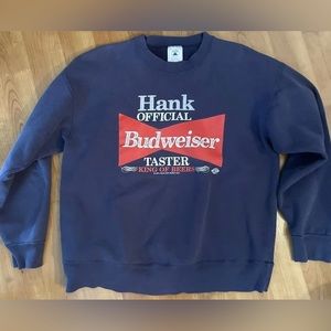 Vintage Budweiser Size XL‎ Sweatshirt Men’s 1995 Hank Official Budweiser Vintage